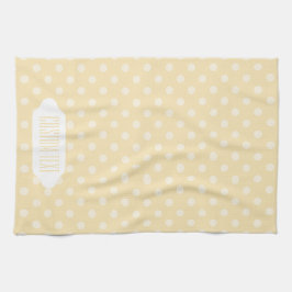 Lemon Chiffon gult-polkar Kökshandduk