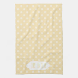 Lemon Chiffon gult-polkar Kökshandduk