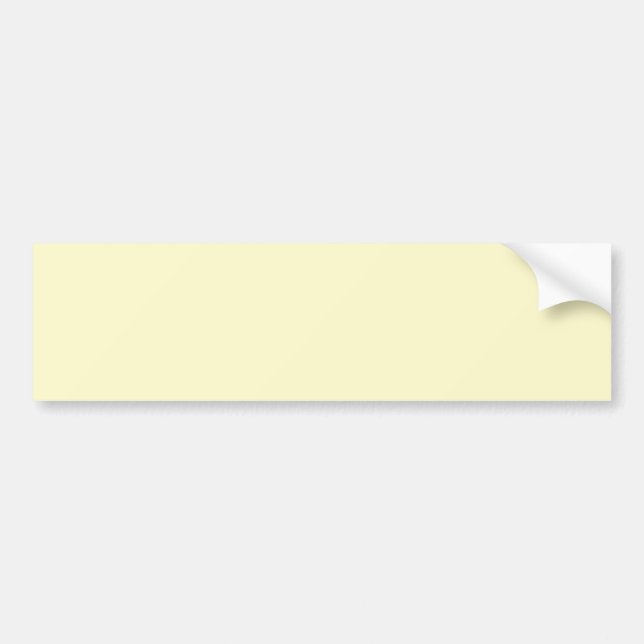 Lemon Chiffon Solid Färg Bildekal (Framsidan)
