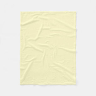 Lemon Chiffon Solid Färg Fleecefilt