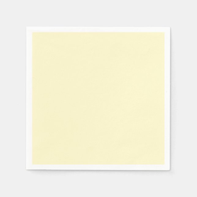 Lemon Chiffon Standard Cocktail Pappersservett (Framsidan)