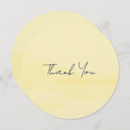 Lemon Chiffon Watercolor Tack Kort