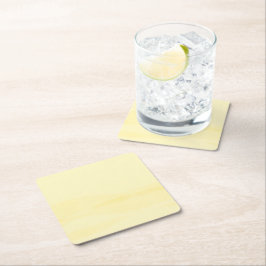 Lemon Chiffon Watercolor Underlägg Papper Kvadrat