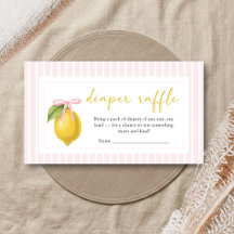 Lemon Ciao Baby Shower Blöja Lotteri