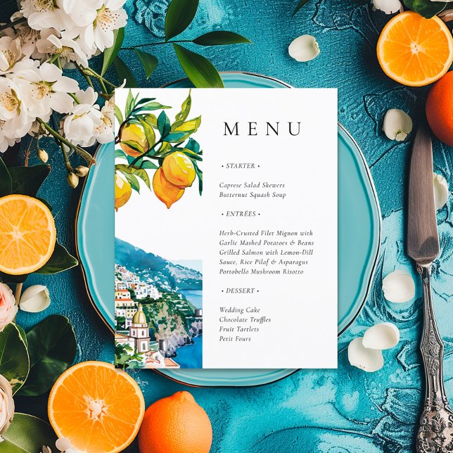 Lemon Citrus Amalfi Kusten Möhippa Menu (Skapare uppladdad)