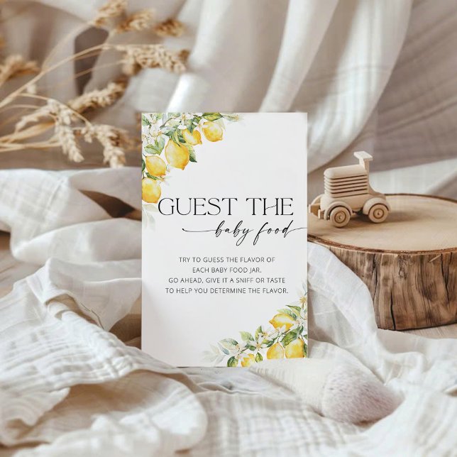 Lemon Citrus Baby Shower Gissa Barnmaten Spel (Skapare uppladdad)