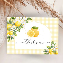 Lemon Citrus Baby Shower Gul  Tilläggskort
