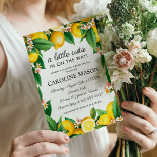Lemon Citrus Baby Shower Inbjudningar