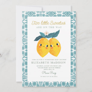 Lemon Citrus Baby Shower Inbjudningar