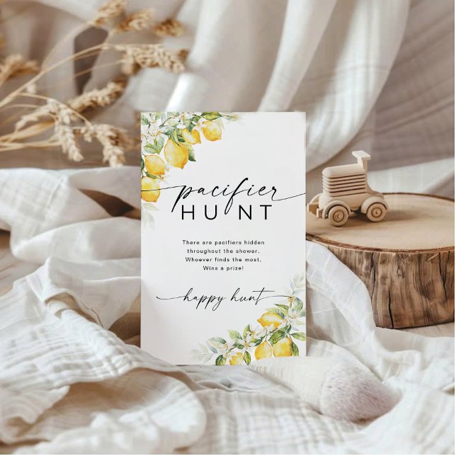 Lemon Citrus Baby Shower Nappar Hunt Game (Skapare uppladdad)