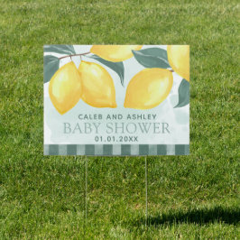 Lemon Citrus Baby Shower Out-Yard-skylt