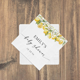 Lemon Citrus Baby Shower Pappersservett
