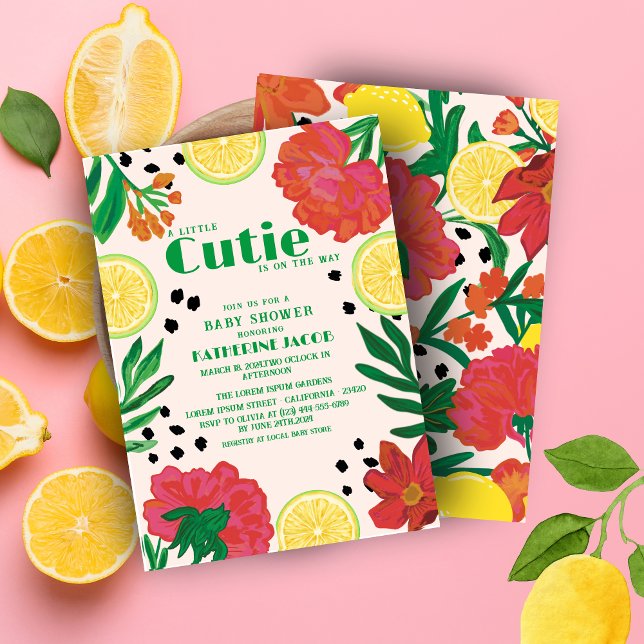 Lemon citrus babydusch I Inbjudningar (Skapare uppladdad)