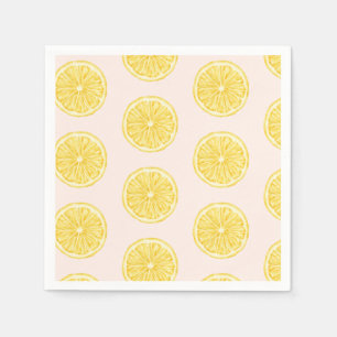 Lemon citrus-babyduschen pappersservett