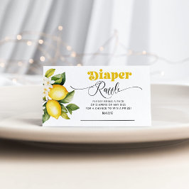 Lemon citrus babyduschskålning i biljett tilläggskort