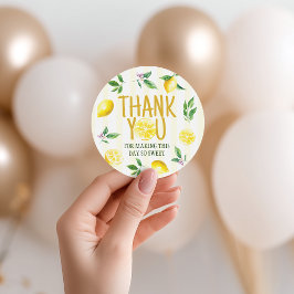 Lemon Citrus Birthday Favor Tags Gåvor Etiketter