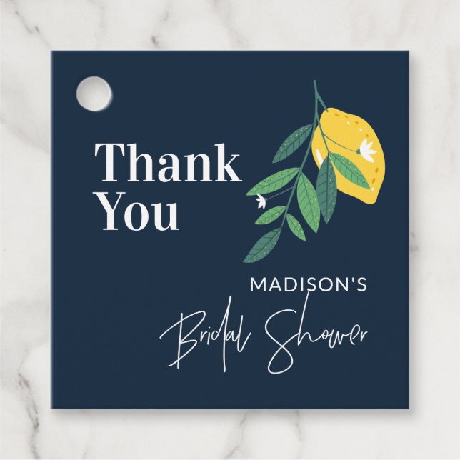 Lemon Citrus Blue Möhippa Main Squeeze Gåvor Etiketter (Framsida)