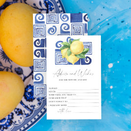 Lemon Citrus - Bröllopsfestråd och önskningar Brevpapper