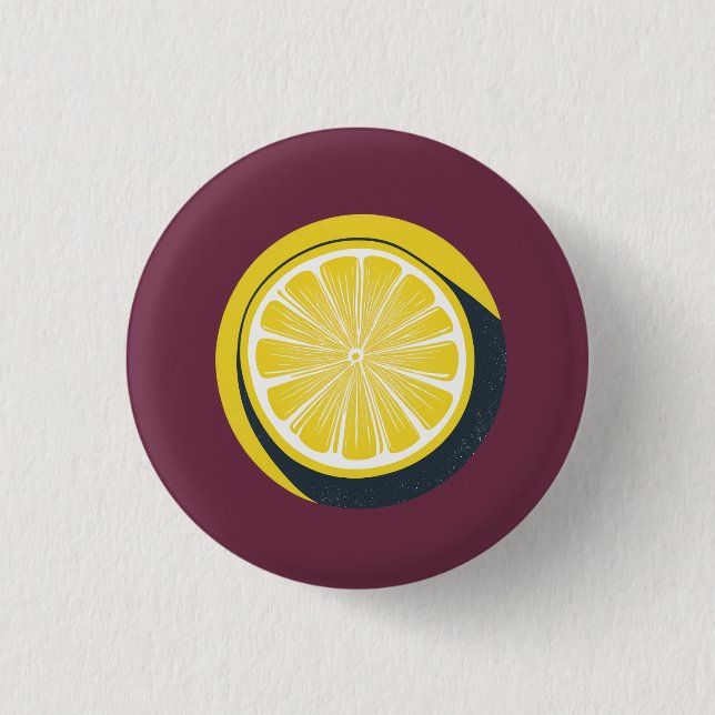 Lemon Citrus Design - Liten knapp (Framsida)