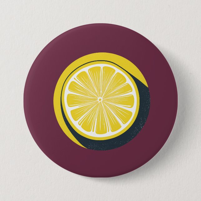 Lemon Citrus Design - Stor knapp (Framsida)