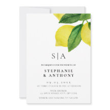 Lemon Citrus Gren Greenery Bröllop