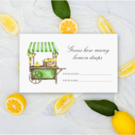 Lemon citrus - Guess how many lemon drops Tilläggskort