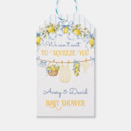 Lemon Citrus-kläm Baby Shower Pojkkläder Bow Presentetikett