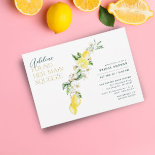 Lemon Citrus Main Squeeze Möhippa Inbjudningar