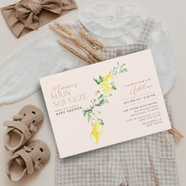 Lemon Citrus Mamma Main Squeeze  Baby Shower Inbjudningar