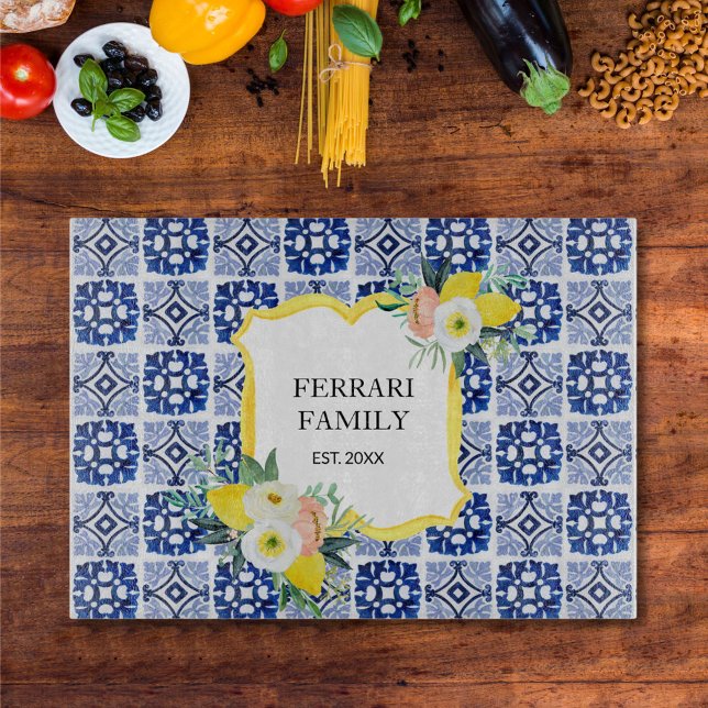 Lemon Citrus Navy Blue Italy Mediterranean (In situ)