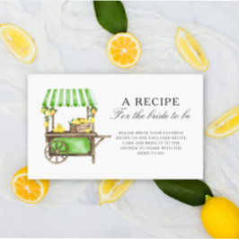 Lemon Citrus - Recipe for the bride to be Tilläggskort