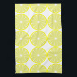 Lemon Citrus Retro Kitchen Towel Gift Kökshandduk<br><div class="desc">Lemons dekorerar kökshandduken. Designen kommer från originalteckningen.</div>