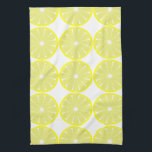 Lemon Citrus Retro Kitchen Towel Gift Kökshandduk<br><div class="desc">Lemons dekorerar kökshandduken. Designen kommer från originalteckningen.</div>