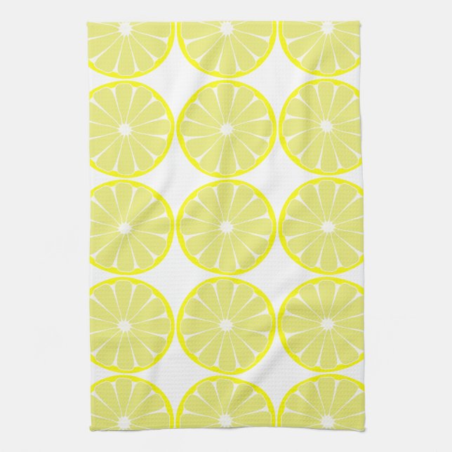 Lemon Citrus Retro Kitchen Towel Gift Kökshandduk (Vertikal)