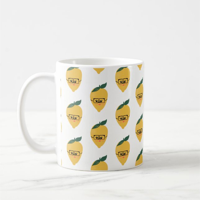 Lemon Citrus Serieteckning Mugg (Vänster)