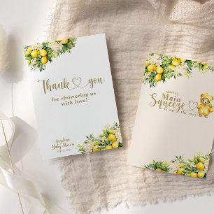 Lemon Citrus Sommarneutrala babyskor Tack Kort