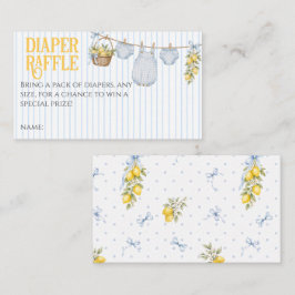 Lemon Citrus Squeeze Baby Shower Pojke Kläder Bow Tilläggskort