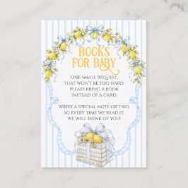 Lemon Citrus Squeeze Baby Shower Pojkkläder Bow Tilläggskort