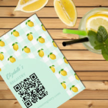 Lemon Citrus Summer Birthday Registry