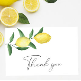 Lemon citrus - Tack för ditt kort