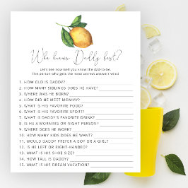 Lemon citrus Vem känner pappa bäst