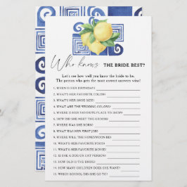 Lemon citrus - Vem känner till det bästa bridspele