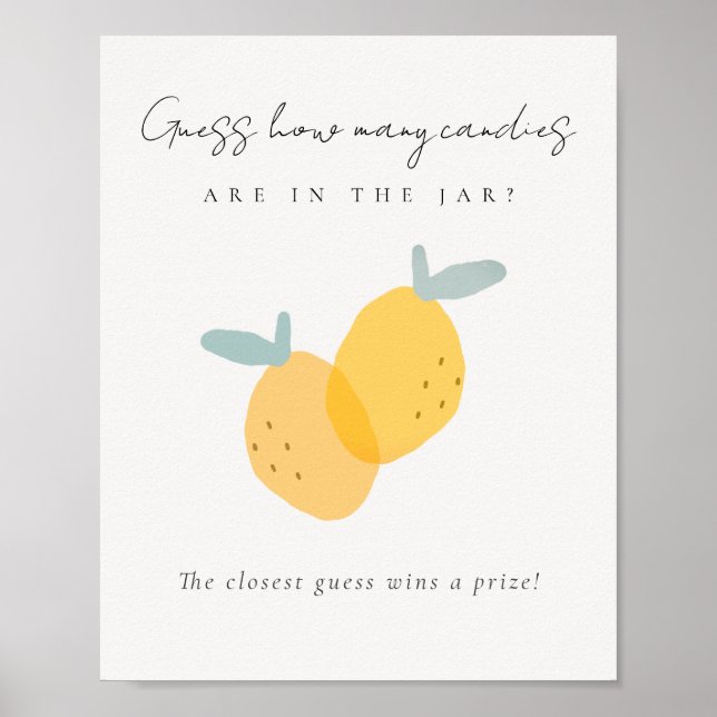 Lemon Citrus vet hur många kaner som finns i Burk Poster (Framsidan)