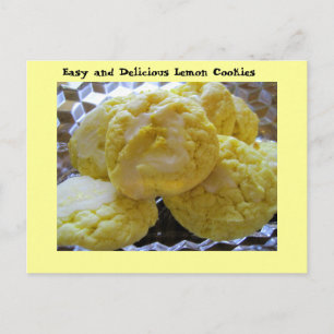 Lemon Cookie Recipe Vykort