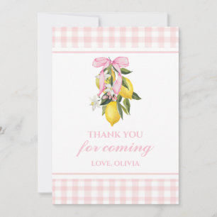 Lemon Coquette Birthday tack för att du ville ha e Inbjudningar