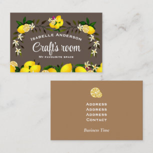 Lemon Craft Brown Visitkort
