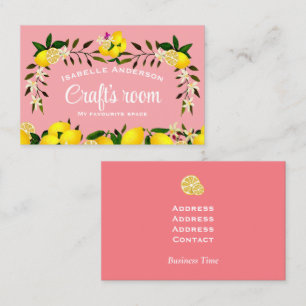 Lemon Craft Peach Visitkort