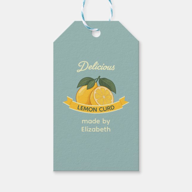 Lemon Curd Presentetikett (Framsidan)