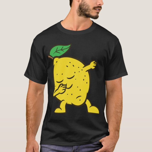 Lemon Dabbing Lemon Fruit Kärlek Lemons T Shirt (Framsida)