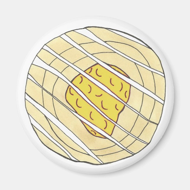 Lemon Danish Viennoiserie Pastry Chef Bakery Magnet (Framsidan)